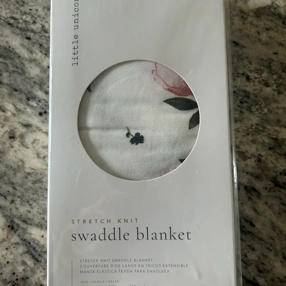 Little Unicorn Swaddle Blanket*Watercolor Rose*New! - Picture 3 of 8